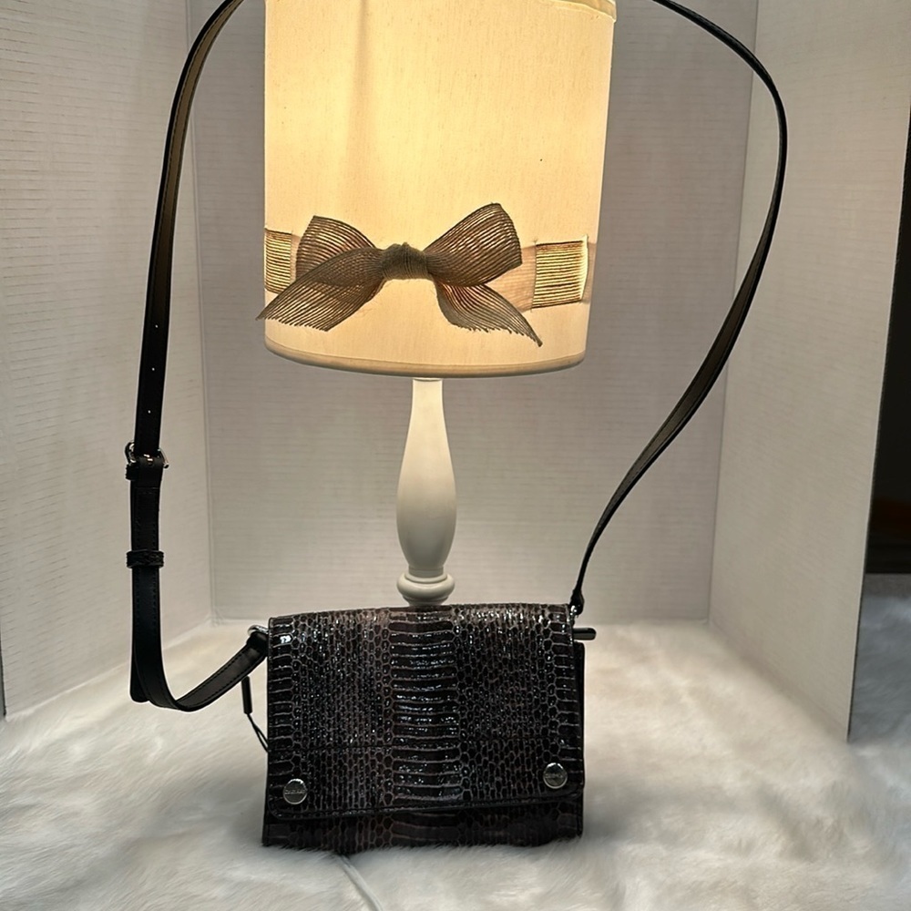 Calvin Klein faux snake skin cross body